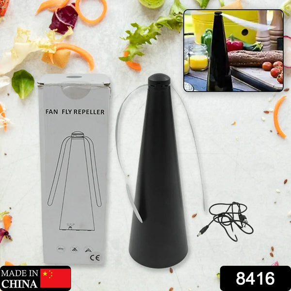 Fly Repellent Fan (Battery & USB) - Tabletop, Indoor/Outdoor, Chemical - Free - Justgrabit Inc.