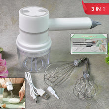 Hand Mixer Food Chopper Cordless 3 in 1 Electric Hand Mixer (1 Set) - justgrabit.in | Just Grab It