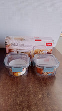 Apex Press N’ Lock Airtight Food Storage Container Set (2Pc/450ml) Approx - justgrabit.in | Just Grab It