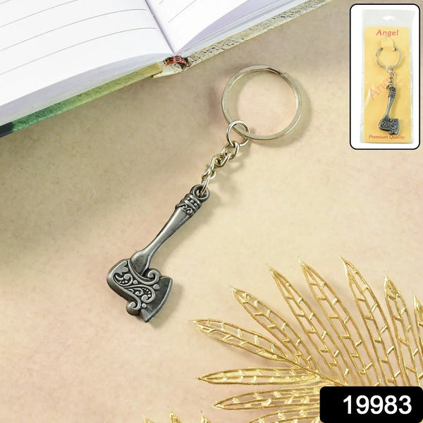 Stylish Axe Shape Metal Keychain (1 Pc) - justgrabit.in | Just Grab It