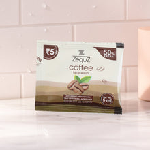 Zequz Coffee Face Wash Sachet (5 ML / 1 Pc) - justgrabit.in | Just Grab It