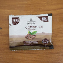 Zequz Coffee Face Wash Sachet (5 ML / 1 Pc) - justgrabit.in | Just Grab It
