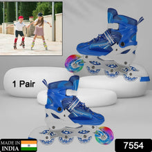Inline Skates With Led Flashing Light Wheel With Adjustable Length Skate Premium High Quality Skates Pair (Roller Skate , Skating) - justgrabit.in | Just Grab It