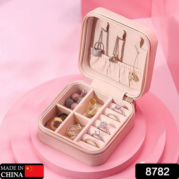 Mini PU Leather jewellery Box for Travel & Storage - justgrabit.in | Just Grab It