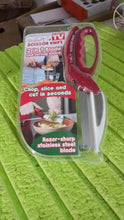 2 in 1 Kitchen Knife Scissor with Spring Locking Hinge and Chopping Board (1 Pc / With Card Packing) - Justgrabit Inc.