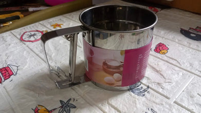 Stainless Steel Flour Sifter – Handheld Baking Sieve with Measuring Scale - justgrabit.in | Just Grab It