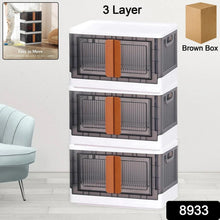 Plastic Folding Wardrobe Storage Organizer (3 Layer / 1 Pc) - Justgrabit Inc.