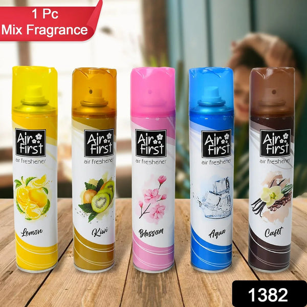 Air Freshener  | Used In Office, Home, Hotels, Banquets, Carpet Etc, Room Spray Air Freshener, Mix Fragrance Lemon, Kiwi, Blossom, Aqua, Cafet (300 Ml Approx / 1 Pc) - Justgrabit Inc.