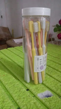 Plastic Toothbrush With Plastic Round Box (20 pcs Set) - justgrabit.in | Just Grab It