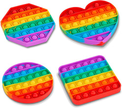 Random Shape Rainbow Colored Fidget (1Pc Only) - justgrabit.in | Just Grab It