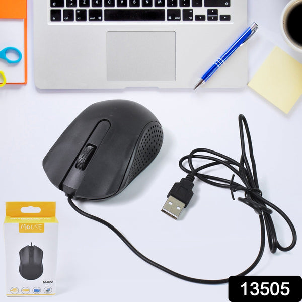 Computer / Laptop Wired Optical Mouse, M - 022 (1 Pc) - justgrabit.in | Just Grab It