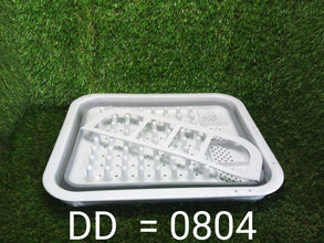Collapsible Folding Silicone Dish Drying Drainer Rack with Spoon Fork Storage Holder - Justgrabit Inc.