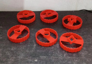 Easter Cookie Cutter Set - Plastic Biscuit Cutting Tools for DIY Baking & Cake Decoration (6 - Piece) - justgrabit.in | Just Grab It
