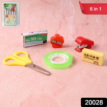 6 in 1 Multipurpose Mini Stationery Kit for Students - justgrabit.in | Just Grab It