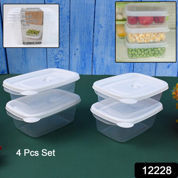 Food Storage Containers - Microwave (4 Pc/400ml) - justgrabit.in | Just Grab It