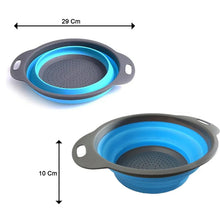 Round Sili Strain used in all kinds of household and official kitchen purposes as a Foldable utensil. - Justgrabit Inc.