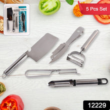 Multifunctional peeler, grater, fruit peeler, kitchen household gadget set (5 Pc Set) - justgrabit.in | Just Grab It