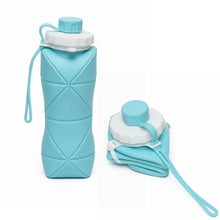 600ml Collapsible Silicone Water Bottle for Travel, Sports, Gym & Office (1 Pc) - Justgrabit Inc.