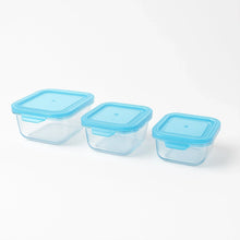 Premium Quality 3 - Piece Square Glass Food Storage Container / Bowl Set - Justgrabit Inc.