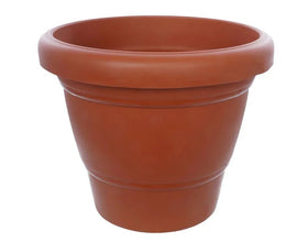 Garden Heavy Plastic Planter Pot / Gamla 8 inch (Brown, Pack of 1,Medium ) - Justgrabit Inc.