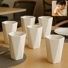 Hexagon Shape Plastic Drinking Glass Set (6 Pc) - Justgrabit Inc.