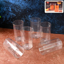 Apex Merino N’ Glass Unbreakable Plastic Drinking Glass Set (6Pc/300ml) Approx - justgrabit.in | Just Grab It