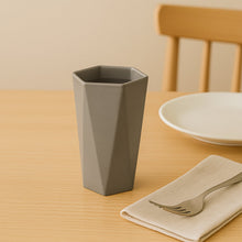 Hexagon Shape Small Plastic Drinking Glass (1 Pc) - justgrabit.in | Just Grab It