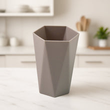 Hexagon Shape Small Plastic Drinking Glass (1 Pc) - justgrabit.in | Just Grab It