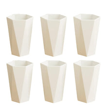 Hexagon Shape Plastic Drinking Glass Set (6 Pc) - Justgrabit Inc.