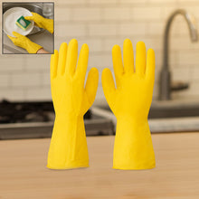Premium Latex Household Cleaning Gloves (1 Pair) - justgrabit.in | Just Grab It