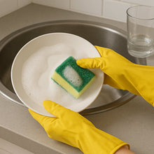 Premium Latex Household Cleaning Gloves (1 Pair) - justgrabit.in | Just Grab It