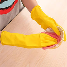 Premium Latex Household Cleaning Gloves (1 Pair) - justgrabit.in | Just Grab It