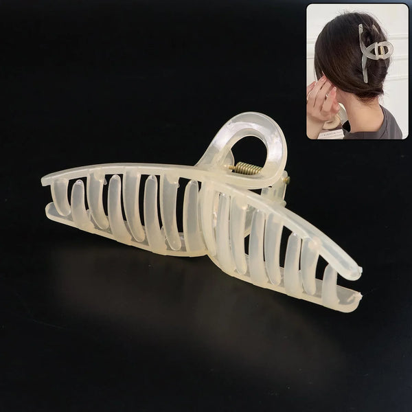 Big Plastic Hair Claw Clips Strong Clips (1 Pc / Mix Color), Hair accessories - Justgrabit Inc.