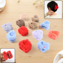 Small Hair Claw Clips, Plastic Fluffy Hair Claw Hair, Hair accessories (12 Pcs Set) - justgrabit.in | Just Grab It