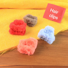 Small Hair Claw Clips, Plastic Fluffy Hair Claw Hair, Hair accessories (12 Pcs Set) - justgrabit.in | Just Grab It