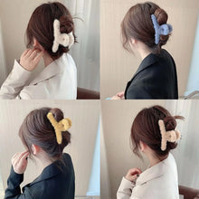 Premium Soft Fur Coated Hair Clutcher Clip Set (12 Pc) - justgrabit.in | Just Grab It