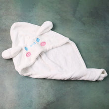 Soft Microfiber Cartoon Design Hair Drying Towel Wrap with Button Closure (1 Pc) - Justgrabit Inc.