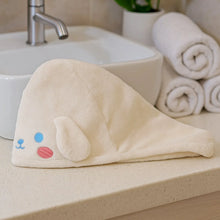 Soft Microfiber Cartoon Design Hair Drying Towel Wrap with Button Closure (1 Pc) - Justgrabit Inc.