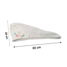 Soft Microfiber Cartoon Design Hair Drying Towel Wrap with Button Closure (1 Pc) - Justgrabit Inc.