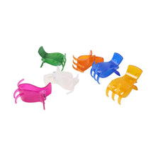 Mini Hair Claw Clips for Girls – 6 Pc Colorful Small Hair Clamps - justgrabit.in | Just Grab It