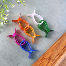 Mini Hair Claw Clips for Girls – 6 Pc Colorful Small Hair Clamps - justgrabit.in | Just Grab It
