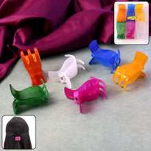 Mini Hair Claw Clips for Girls – 6 Pc Colorful Small Hair Clamps - justgrabit.in | Just Grab It