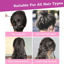Medium Black Hair Bobby Pins (24 Pc) - justgrabit.in | Just Grab It