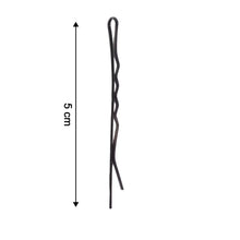 Medium Black Hair Bobby Pins (24 Pc) - justgrabit.in | Just Grab It