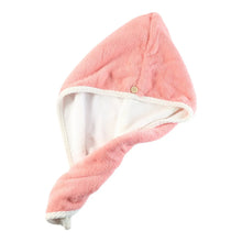 Soft Microfiber Hair Drying Towel Cap with Button Loop (1 Pc) - justgrabit.in | Just Grab It