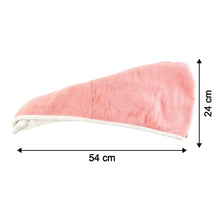 Soft Microfiber Hair Drying Towel Cap with Button Loop (1 Pc) - justgrabit.in | Just Grab It