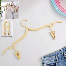 Multipurpose Foldable Cloth Hanger with Dual Clips (1 Pc) - Justgrabit Inc.