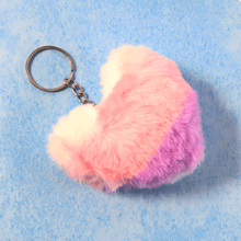 Soft Plush Cute Heart Keychain - 1 Pc - justgrabit.in | Just Grab It