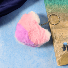 Soft Plush Cute Heart Keychain - 1 Pc - justgrabit.in | Just Grab It