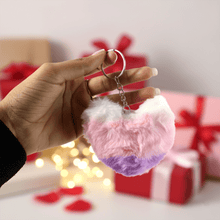 Soft Plush Cute Heart Keychain - 1 Pc - justgrabit.in | Just Grab It